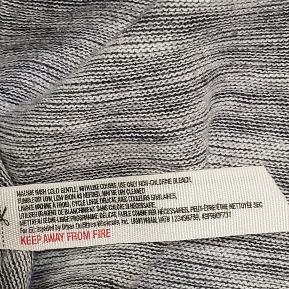 Free People Beach Cocoon Cowl Pullover Top One Body Charcoal Grey Oversized - Picture 7 of 11